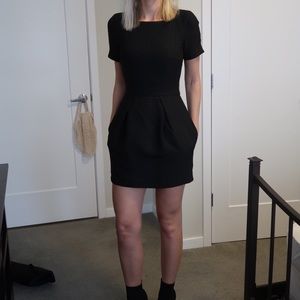 French Connection Black alligator print dress